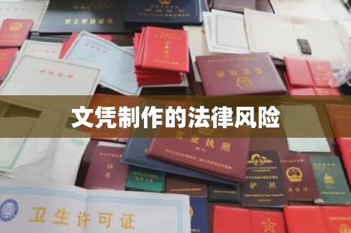 寿县文凭制作的法律风险