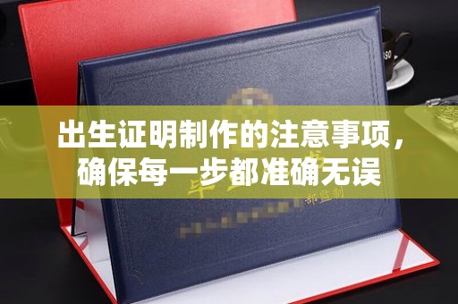 寿县出生证明制作的注意事项，确保每一步都准确无误