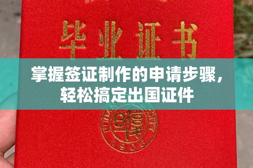 寿县掌握签证制作的申请步骤，轻松搞定出国证件