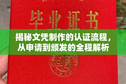 寿县揭秘文凭制作的认证流程，从申请到颁发的全程解析