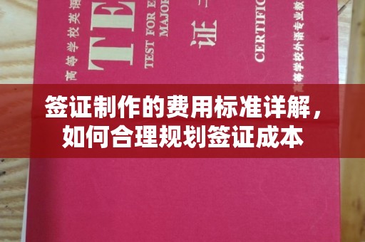 寿县签证制作的费用标准详解，如何合理规划签证成本