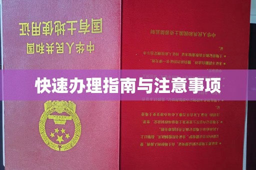 寿县快速办理指南与注意事项